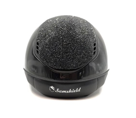 Samshield Miss Shield 2.0 Glossy Black w. Ultra Fine Rocks - Ridehjelm